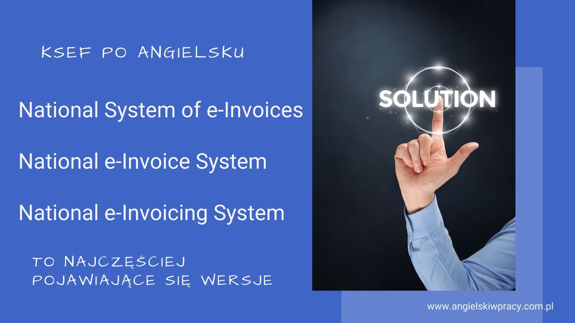 National e-invoice system - names